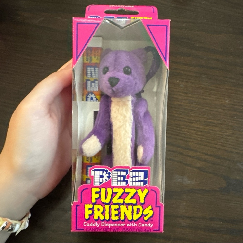 NWT Vintage PEZ Fuzzy Friends By Dakin Gilbert Bear Teddy Bear Cuddly Dispenser